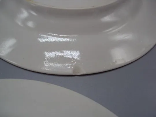 Тарелки фарфор Полонное с золотым ободком тарелка лот 3 шт диаметр 17,6 см №14568 Недорого