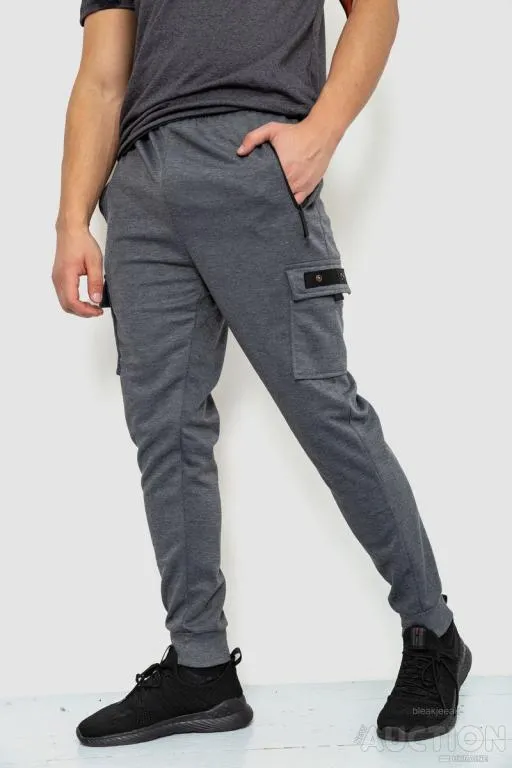 Спорт штаны мужские, цвет серый, 244R41616 З аукціону