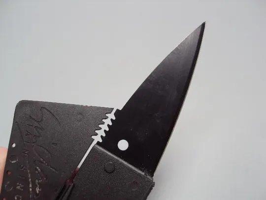 Карта нож кредитка раскладная карманная кредитная карточка нож пластик размер 5,6 х 13,5 см №15196 Продаж