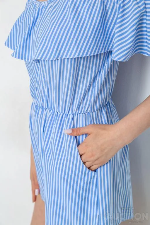 Комбинезон женский в полоску, цвет сине-белый, 230R83-5 Де купити