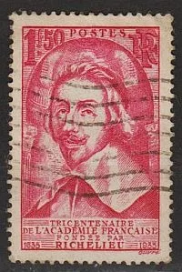 фото, 1935 - Франція - 250 років Французької академії Mi.301 _гаш