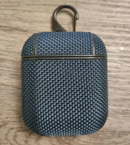 фото, Кльовий чохол для Air Pods 2 темно-синього кольору!