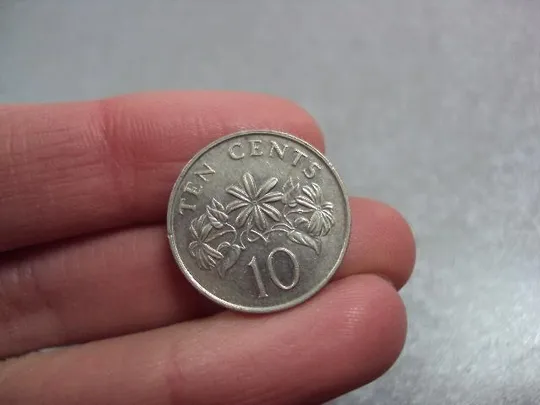 монета сингапур 10 центов 1989 №8703 Продаж