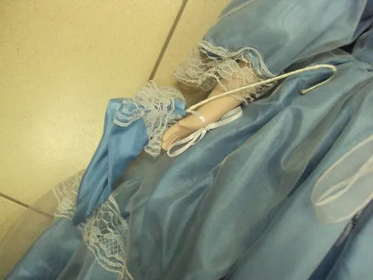 фарфоровая кукла дама с зонтиком 80-82 см целая №272 Недорого