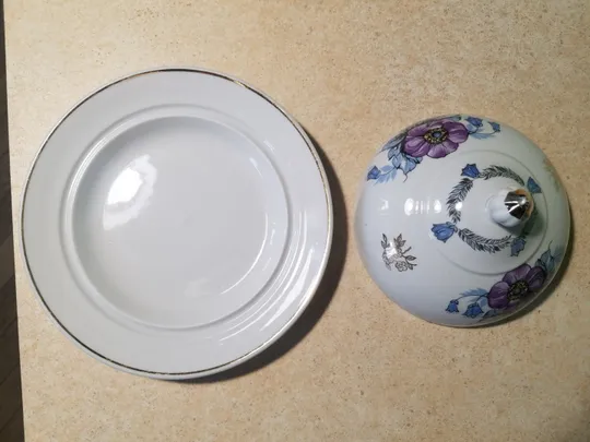 Маслянка масльонка стара радянська порцеляна Суми Вживане З аукціону