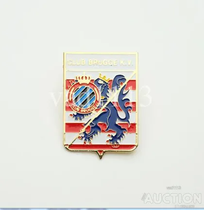 фото, значок футбол  ФК Брюгге Бельгия   (серия герб города и эмблема клуба)