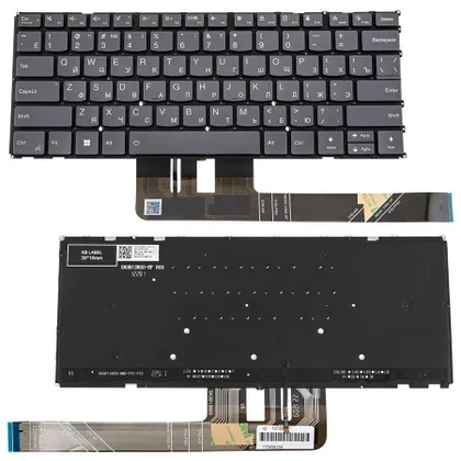 фото, Клавіатура для ноутбука LENOVO (Yoga Pro 7 14ARP8) rus, black, без кадру, підсвічування клавіш