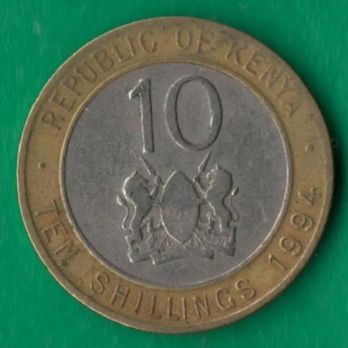10 шилінгів 1994 року Кенія [МШ1] Ціна
