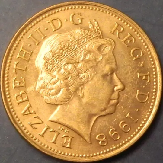 Купити 2 пенси 1998 Британія сталь, магнітна