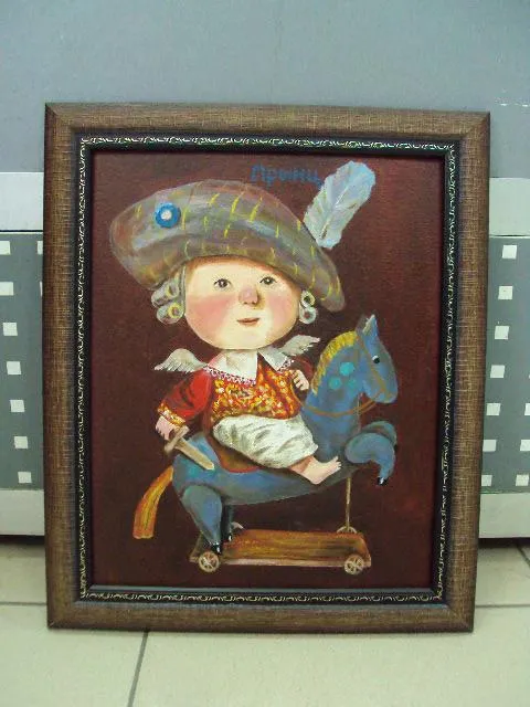 Картина Копия принц мальчик на лошадке ребенок на коне масло, холст картон в раме 35,7х29,6 см №115replicaОбращаем Ваше внимание, что предмет находиться в категории "копии" и не является оригиналом! Ціна