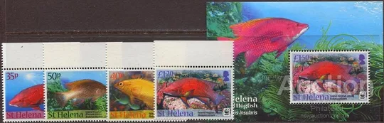 Купити Святая Елена-Рыбы-2011.Чистый полный красивый комплект. MNH.