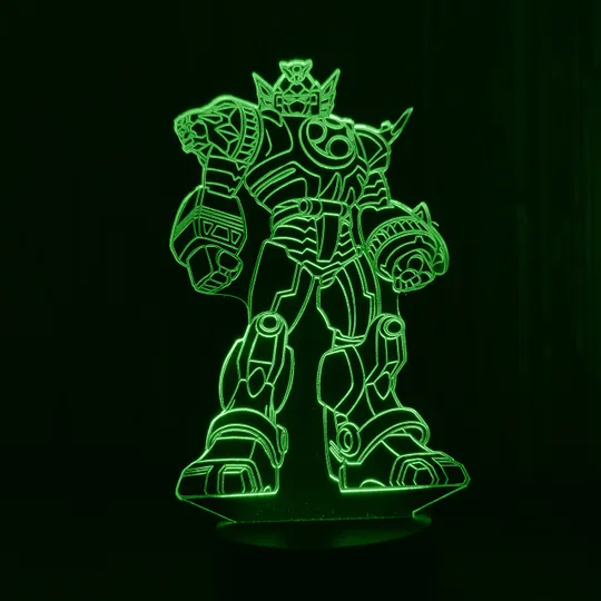 Акриловий світильник-нічник Трансформер зелений tty-n001326 Ціна