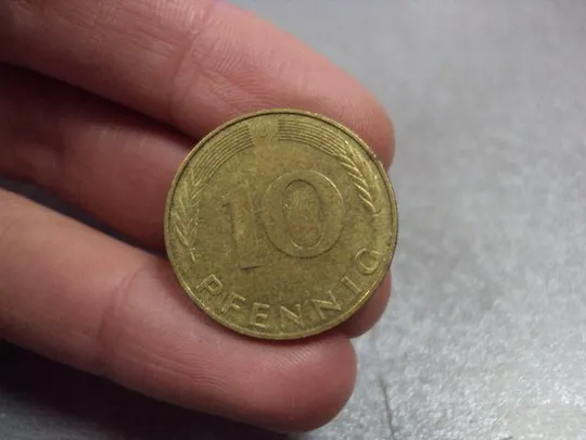 Купити монета германия 10 пфеннигов 1990 №9648