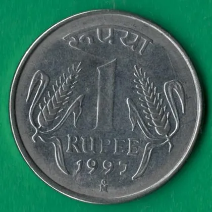 фото, 1 рупія 1997 року Індія Мехіко [М]