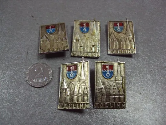 знак таллин герб архитектура лот 7 шт №4001 Ціна