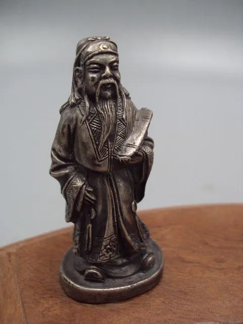 Фигура серебро статуэтка Три звездных старца Мудрец Фу, Мудрец Лу и Мудрец Шоу на подставке №14268 Продаж