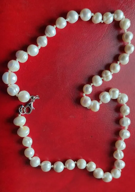 Натуральный жемчуг большие бусины 48 см Новое ожерелье, колье, красота! pr462 Ціна