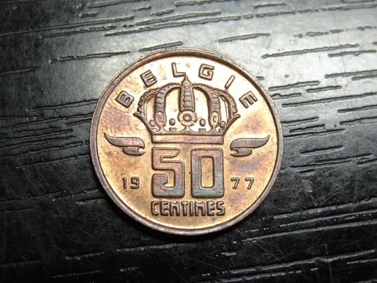 50 сантимів Бельгія 1977 Belgie Ціна
