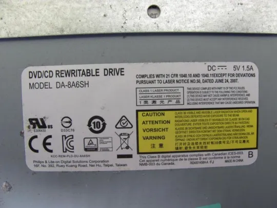 354-3 DVD-привод DA-8A6SH для Asus F540S оригінал З аукціону