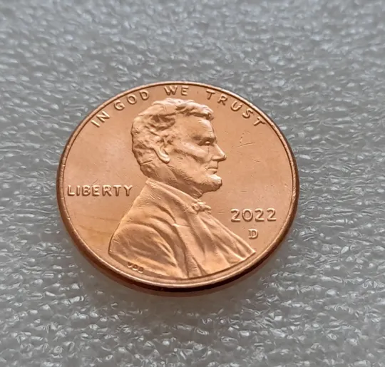 (8117 ря) 1 цент 2022 D США З аукціону