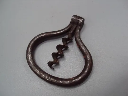 Штопор пробочник складной клеймо K &amp; M металл винтаж 6 х 5,7 см №13549 Продаж