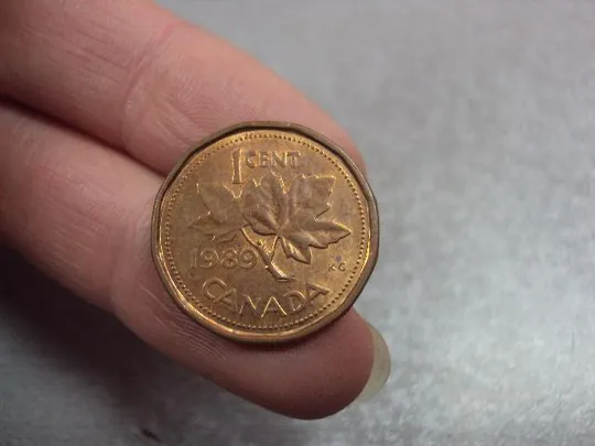 Купити монета канада 1 цент 1989 №9531