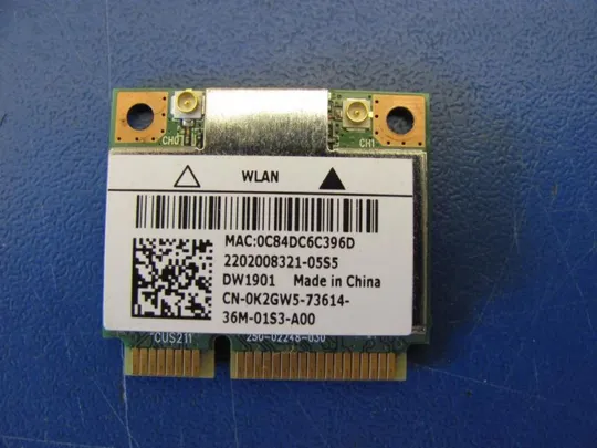 номер0008-15 WI-FI адаптер 0K2GW5 для DELL VOSTRO 3560 WI FI модуль адаптер плата мережева карта плата модему Modem Board оригінал Ціна