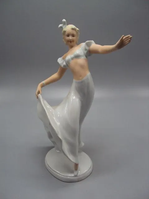 Купити Фигура фарфор статуэтка Schaubach Kunst Германия Кунст танцовщица девушка танцует 24,8 см №14481