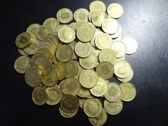 5 рапенів Швейцарія 100шт суперлот Ціна