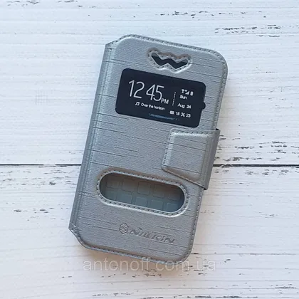 фото, Книжка універсальна Nillkin Slider / слайдер 3.6"-3.9" (12.7×7см) для телефона Gray