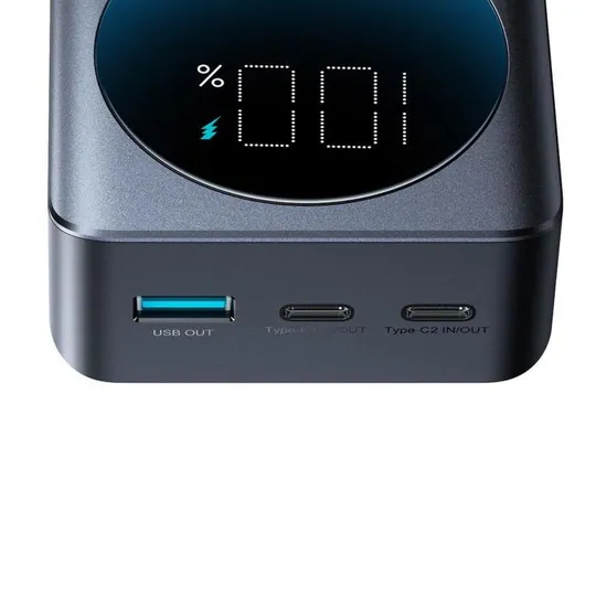 УМБ Joyroom 30000mAh 65W USB-A, 2xUSB-C In/Out,PD,QC3.0 Black Інтернет-аукціон