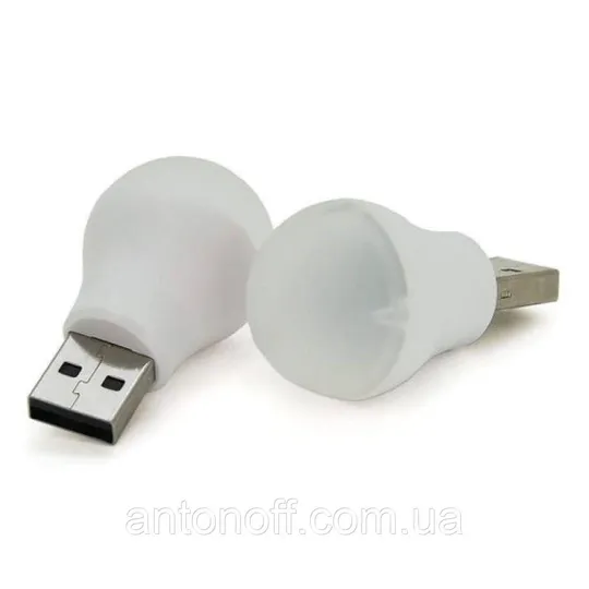 LED лампочка USB лампа XO Y1 5V для повербанка ноутбука ЮСБ нічник Білий Продаж