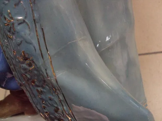 Фигура фарфор полонное зхк Тарас Бульба необычный раскрас большой 47,5 см под реставрацию №10525 Недорого