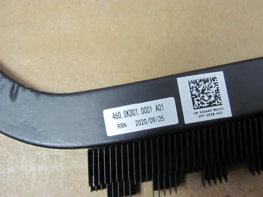 818-22 термотрубка охолодження 460.0KD01.0001 0C844H для Dell Latitude 3510 E3510  оригінал Продаж