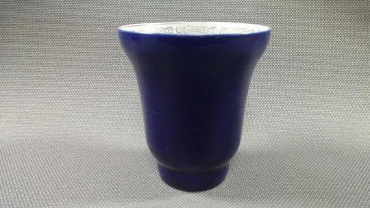 Чашка стакан Бронница советский фарфор кобальт позолота порцеляна Вживане Ціна