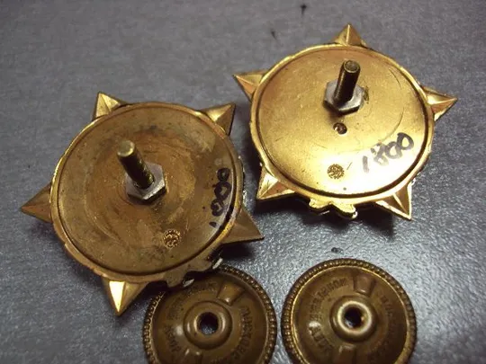 знак ЦК ВЛКСМ воинская доблесть лот 2 шт №10211 Недорого