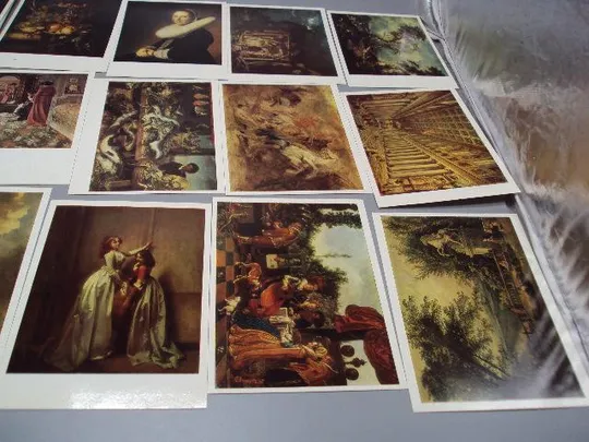 набор открыток эрмитаж западноевропейская живопись 1985 16 шт №15211 Інтернет-аукціон