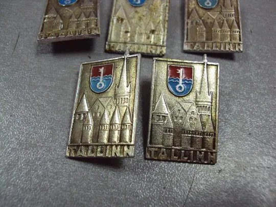 знак таллин герб архитектура лот 7 шт №4001 З аукціону