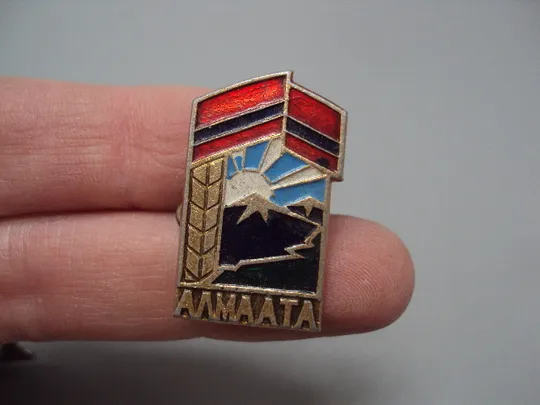 Купити Знак Алма-ата горы Казахстан флаг отдых солнце туризм №16793