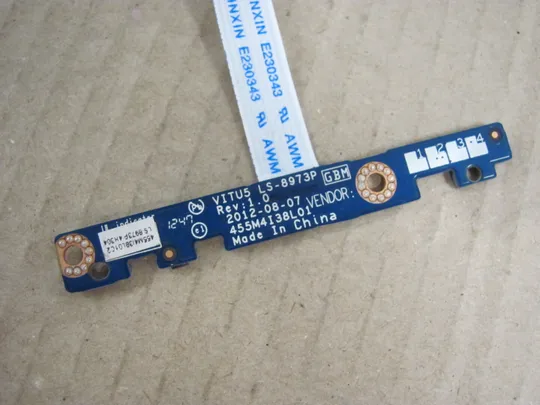 387-39 плата кнопки LED VITU5 LS-8973P для  LENOVO IdeaPad  U510  оригінал З аукціону