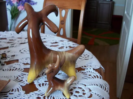 Статуэтка СССР. Козлики Дивные звери. 2-Две Редкие. Проторьевы. Васильковский майоликовый Завод 1960 З аукціону