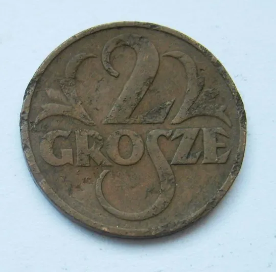 2 гроша = 1931 р. = ПОЛЬЩА Ціна