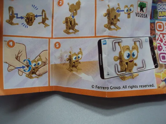 Купити Фигурка киндер сюрприз VD203А Ferrero Robot Oro механический робот (заводится и ходит) №18606л