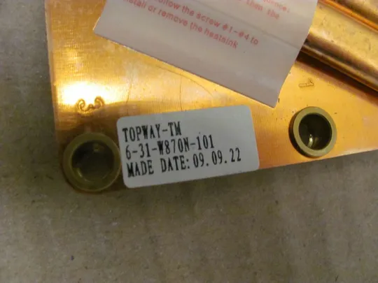 555-10 термотрубка охолодження 6-31-W870N-101 для Clevo W87CU оригінал Де купити