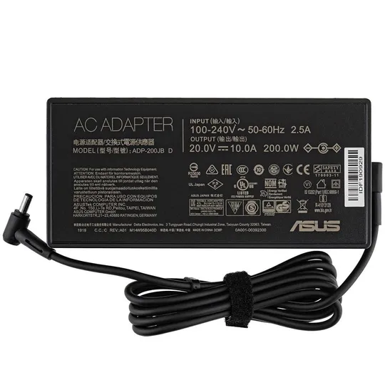 Оригінальний блок питания для ноутбука ASUS 20V, 10A, 200W, 4.5*3.0мм-PIN, black, RECTANGULAR Ціна