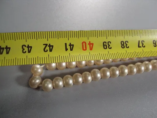Бижутерия бусы под жемчуг стекло в один ряд длина 86 см №11803 Інтернет-аукціон
