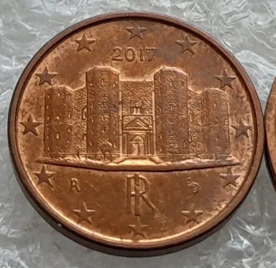 Купити (1794) 1 євроцент 2017 та 2 євроценти 2017 Італія - 2 монети одним лотом (1 евроцент 2017, 2 евроцента 2017 Италия)