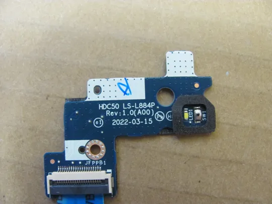 номер0977-20 плата кнопки вкл Плата кнопки включеня Кнопкова плата Кнопковий модуль Плата управління кнопками Плата кнопки живлення Laptop Power button board HDC50 LS-L884P 04R5RV NBX0002ZN00 для DELL Precision Precision 7670 7680  оригінал З аукціону