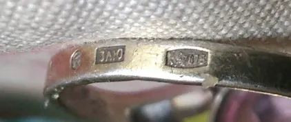 Купити жіноча каблучка з рожевою вставкою, 19 розмір, старовинна, щаслива