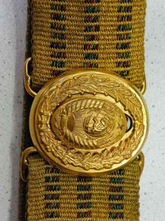 Ремень парадный, генеральский, с подвесами для сабли, кортика , металлизированный , прошит золотой ниткой Інтернет-аукціон